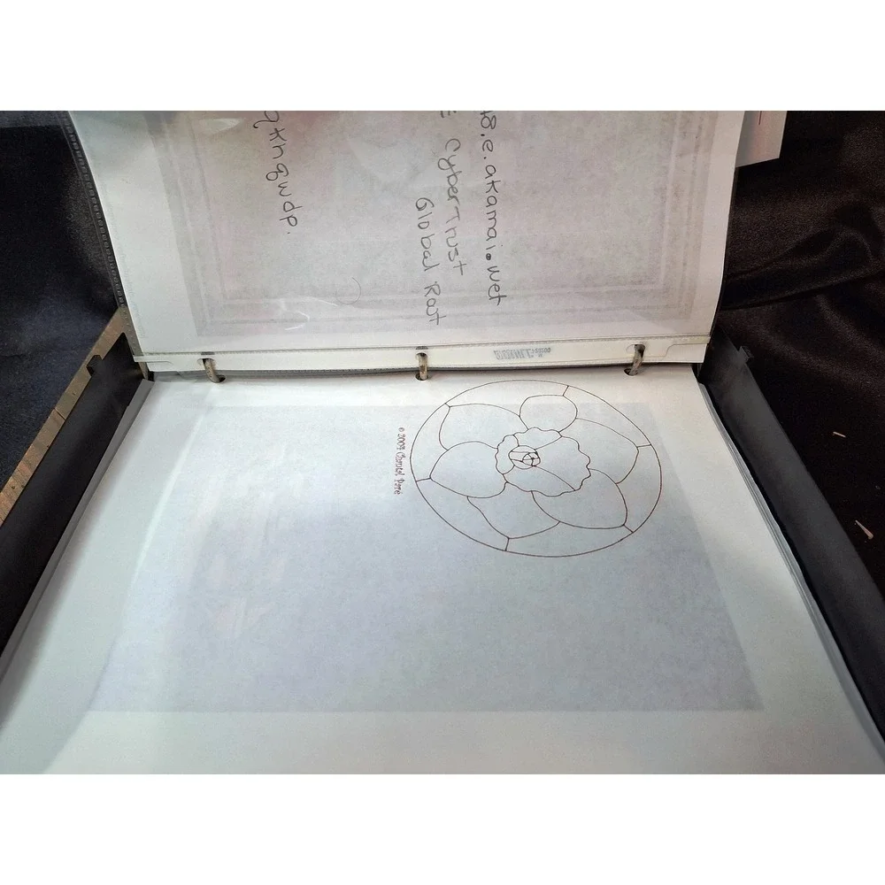 Vintage Stained Glass - Quilting Pattern Portfolio Floral Stencils Lynell Harlow
